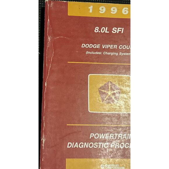 1996 Dodge Viper Coupe 8.0 L SFI Power train Diagnostic Manual Charging System - Picture 3 of 8